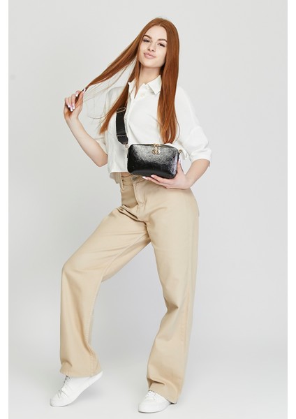 Kadın Üç Bölmeli Ayarlanabilir Çarpraz Kolon Askılı Omuz Çantası fiyatları