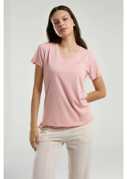 V Yaka Kadın Kapri Takım 3221 modelleri