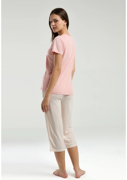 V Yaka Kadın Kapri Takım 3221 indirimleri