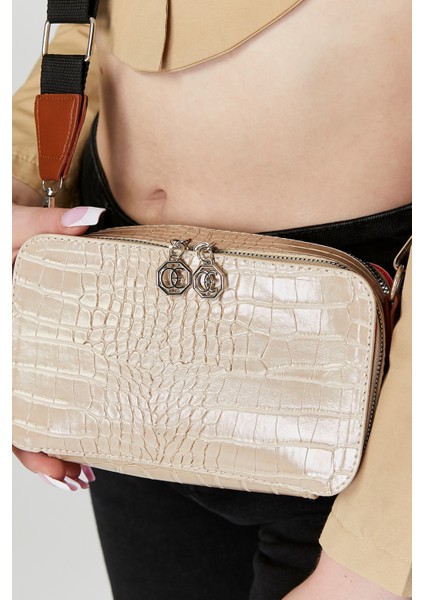 Kadın Üç Bölmeli Ayarlanabilir Çarpraz Kolon Askılı Omuz Çantası fırsatları