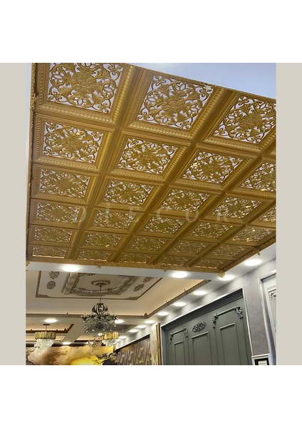 LED Döşenebilir Asma Tavan Uyumlu 60X60 Dekoratif Avangart Tavan Paneli