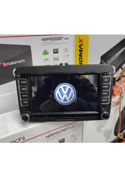 Volkswagen Passat-Jetta-Golf-Polo Caddy Uyumlu 7 Inç Multimedya 4gb Ram 64GB Hafıza 8 Çekirdek Işlemci