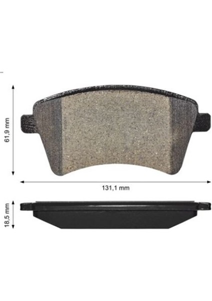 Frena Balatası Ön Renault Kangoo Iıı 08- Mercedes Cıtan 12-