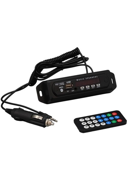 USB-400 (V20) Bluetooth/aux Usb/sd/mmc-Mi̇c-Kumandali Oto Teyp Çevi̇ri̇ci̇ Di̇ji̇tal Player (5V/12V)
