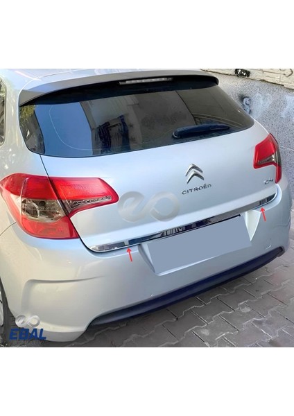 Citroen C4 Krom Bagaj Alt Çıtası 2010 Üzeri P. Çelik