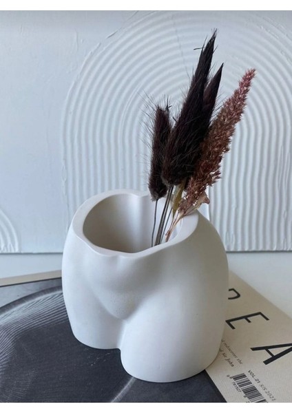 Popo Vazo Booty Vase Kadın Vücudu Modern Dekor Iskandinav Minimal Bohem Tarz Obje Kalemlik