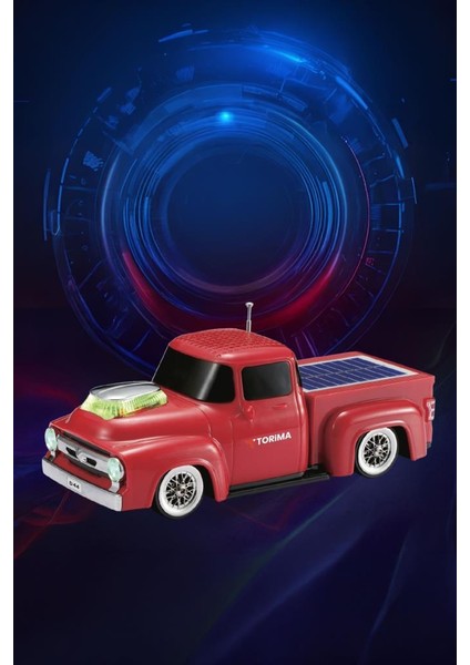 D44 Kırmızı Kamyon Bluetooth Hoparlör Fm-Usb-Tf Destekli Güneş Enerjili Speaker fırsatları