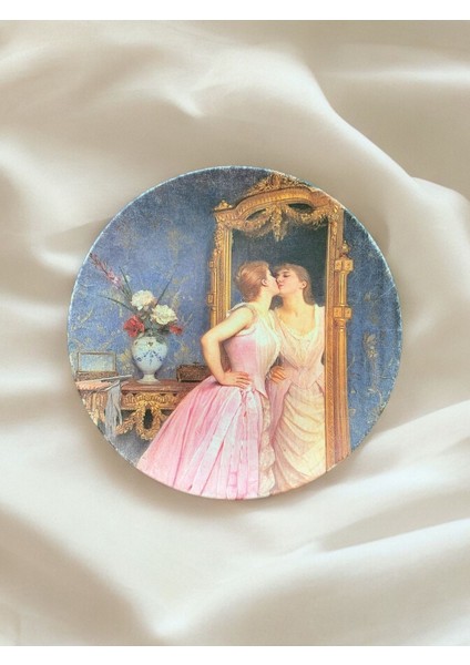 Duvar Tabağı Vintage Modern Ev Dekorasyonu Dekoratif Duvar Süsütablo Hediyelik Portre