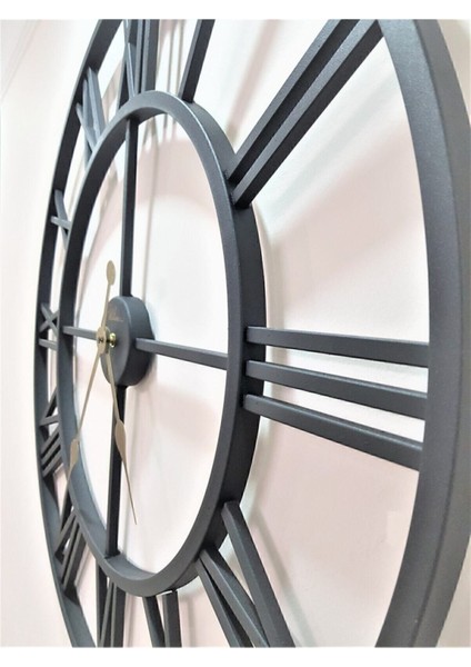2688 B Ferforje 76 Cm. Iskelet Duvar Saati
