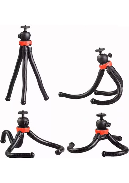 Flexible Octopus Tripod Dslr Tripod Masaüstü 5kg Kapasite Telefon Tripod Büyük Boy fiyatları