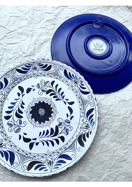 Dekoratif Duvar Tabağı Mutfak Bahçe Balkon Süsü Desenli Çiçekli Renkli Mandala Etnik Tabak No:28