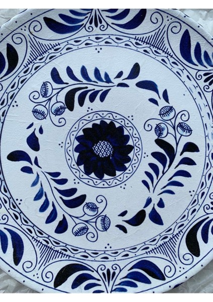 Dekoratif Duvar Tabağı Mutfak Bahçe Balkon Süsü Desenli Çiçekli Renkli Mandala Etnik Tabak No:28