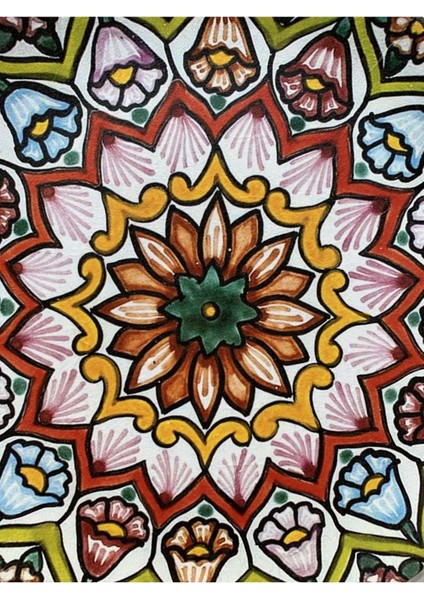 Dekoratif Duvar Tabağı Mutfak Bahçe Balkon Süsü Desenli Çiçekli Renkli Mandala Etnik Tabak No:34 fırsatları