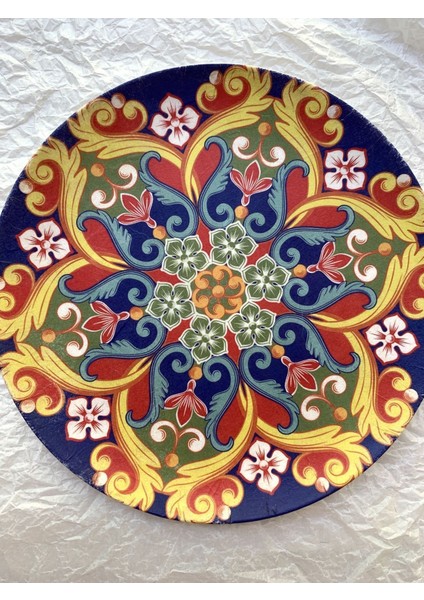 Limonlu Duvar Tabağı Dekoratif Bahçe Balkon Mutfak Salon Duvar Süsü NO:154