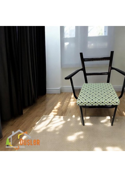40*40 Yeşil Desenli Sandalye Minderi modelleri