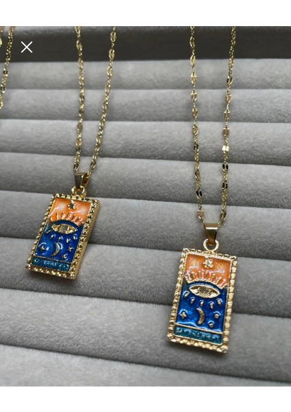 Pervin Accessories Tarot Kolye Çelik