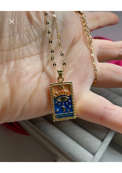 Pervin Accessories Tarot Kolye Çelik fırsatları
