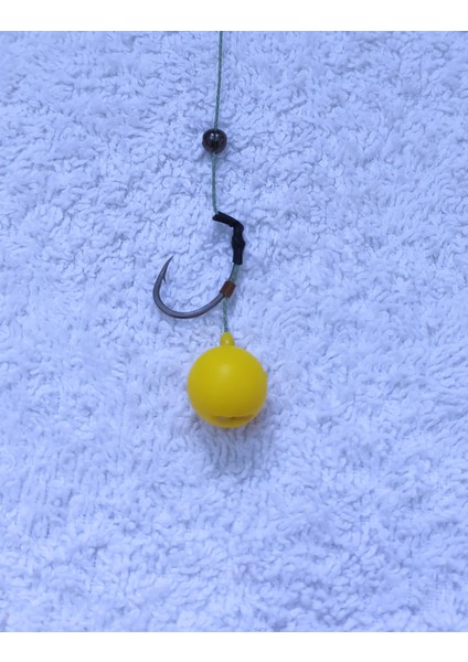 5 Adet Küspe Telli Karışık Renkli 14 mm Pop Up'lı Sazan Rig Takımı