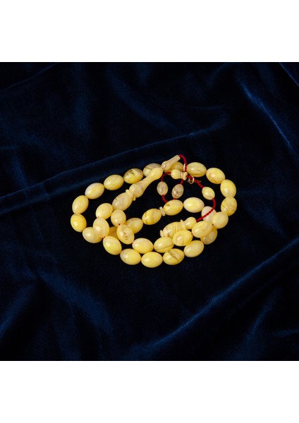 Katalin Beyzi Kesim 8X11MM Tesbih Açık Sarı /şeffaf - Ibrahim Yeşilnacar Usta Işi fiyatları