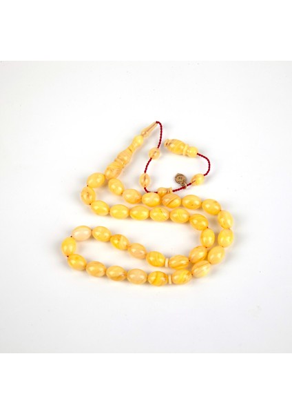 Katalin Beyzi Kesim 8X11MM Tesbih Açık Sarı /şeffaf - Ibrahim Yeşilnacar Usta Işi fırsatları