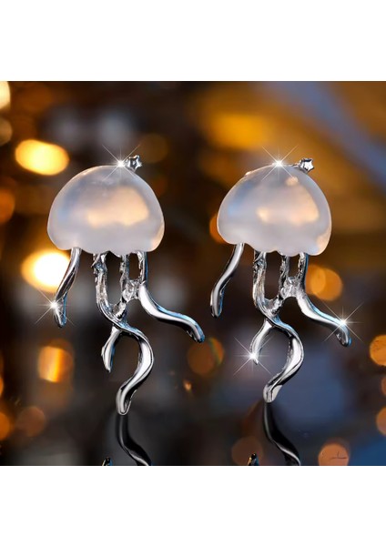 Y2K - Denizanası Detaylı Gümüş Küpe fiyatları