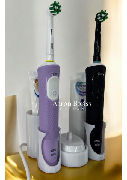Elektronik Diş Fırçası ve Başlığı Için Stand (Oral-B Şarjlı Diş Fırçası Standı)