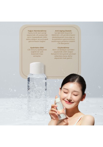 Glow 12GF Hyal Essence Toner Peptid Vegan Nemlendirici ve Yatıştırıcı Tonik Kore 200ml fırsatları