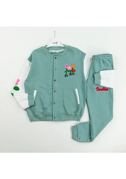 Çift Iplik Cotton Kumaş Kız Çocuk Çocuk Çiçek Süzene Takım