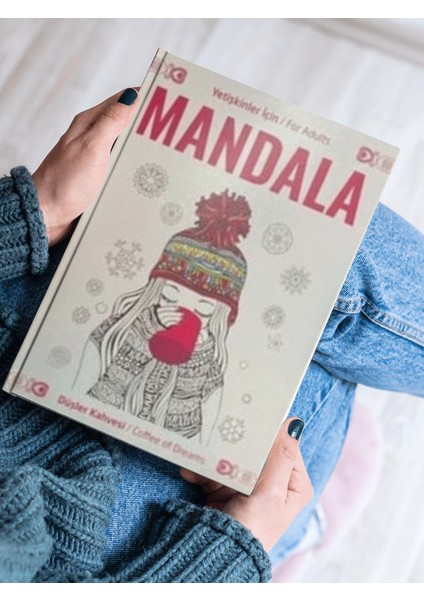 Yetişkinler Için Mandala Boyama Kitabı Büyükler Için Mandala Terapi Seti - L