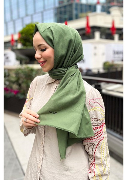 Mint Yeşili Cotton Pamuk Şal 952