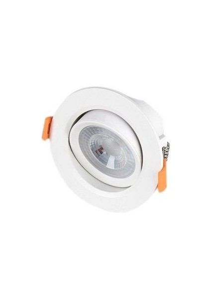 2 Adet Beyaz Kasa Beyaz Işık 5 Watt Sıva Altı Gömme Cob LED Spot Lamba Panel modelleri
