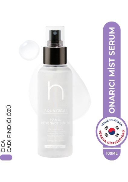 Aqua Cica Pure Shot Serum Bariyer Nemlendirici Yatıştırıcı Mist Serum Kore 100ml