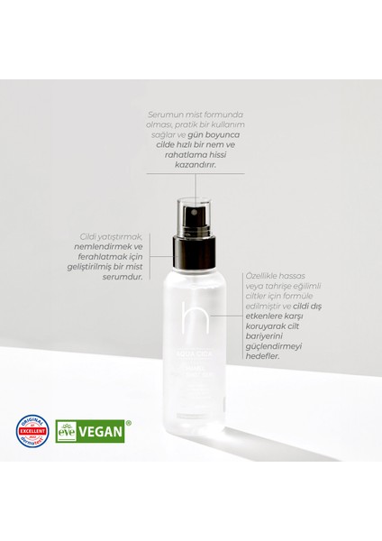 Aqua Cica Pure Shot Serum Bariyer Nemlendirici Yatıştırıcı Mist Serum Kore 100ml