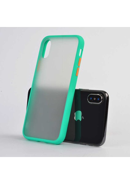 Apple iPhone x Uyumlu Kılıf Mat Renkli Parmak Izi Yapmayan Özel Tasarım Fri Silikon
