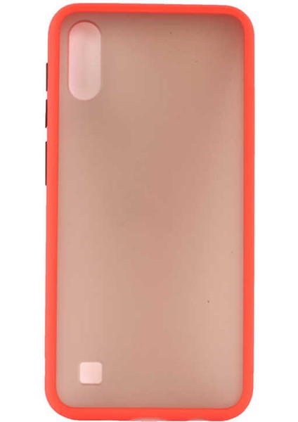Galaxy A10 Uyumlu Kılıf Mat Renkli Parmak Izi Yapmayan Özel Tasarım Fri Silikon