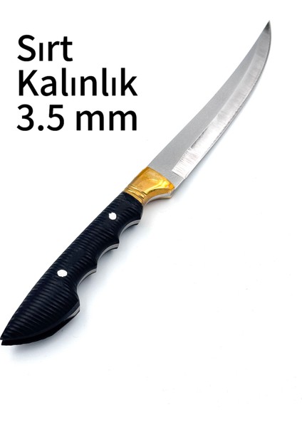 Koleksiyonluk Baba Bıçağı 31,5 cm Kompakt Kabze Hediye Deri Kılıflı fırsatları