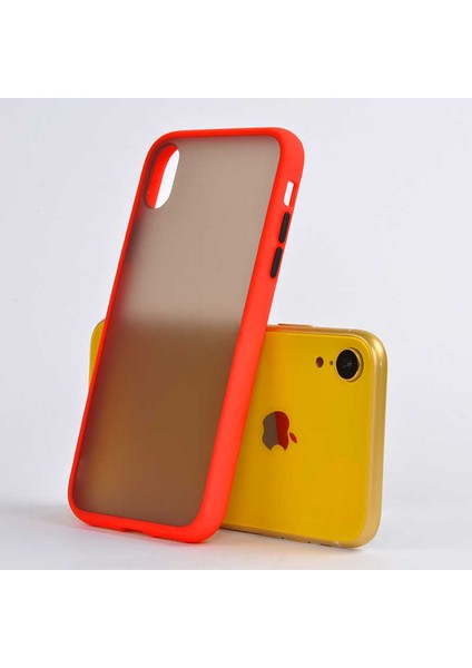 Apple iPhone Xr Uyumlu Kılıf Mat Renkli Parmak Izi Yapmayan Özel Tasarım Fri Silikon