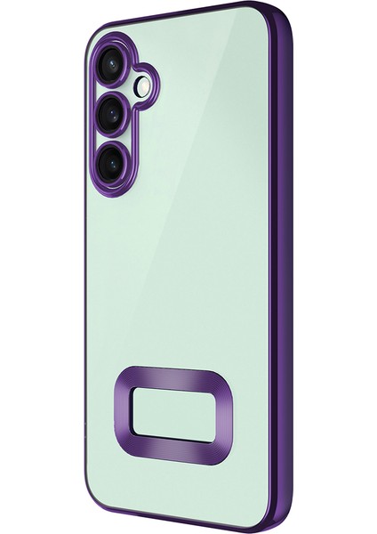 Samsung Galaxy S24 FE Kılıf Kamera Korumalı Logo Gösteren Zore Omega Kapak