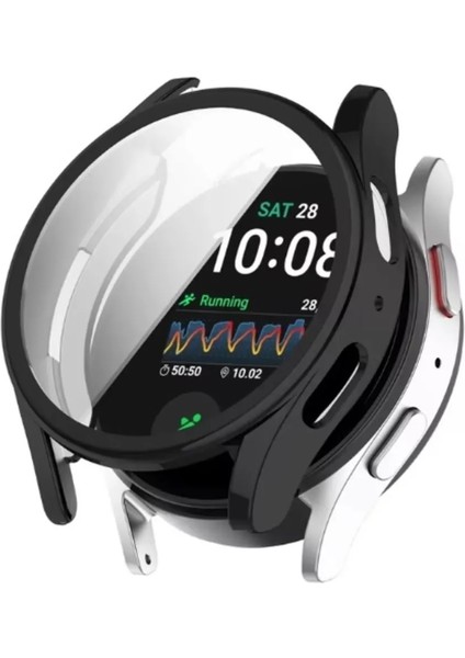 Samsung Galaxy Watch 7 - 44MM Uyumlu Tam Koruma Kasa ve Ekran Koruyucu Silikon Kılıf