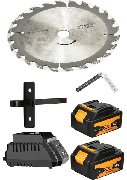Germany Sharpness Series 992V 70AH Çift Akülü Batarya Sunta Kesme Daire Testere Makinesi