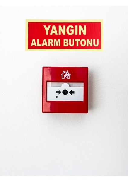 Fosforlu Fotolümen Yangın Alarm Butonu Levhası Bant Hediyeli fiyatları