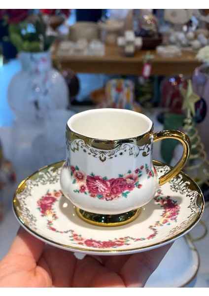 Osiris Altın Desen1 Tek Kişilik Türk Kahvesi Fincanı fiyatları