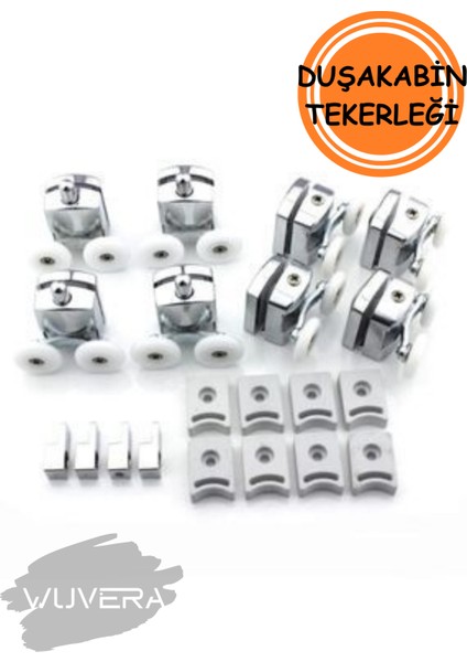 Duşakabin Tekerleği Seti - Alt ve Üst (8 Adet)