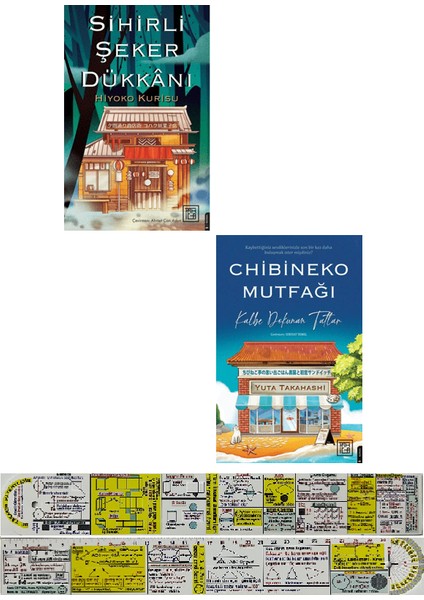 Sihirli Şeker Dükkanı / Chibineko Mutfağı 2 Kitap Set (Matematik Öğreten Cetvel)