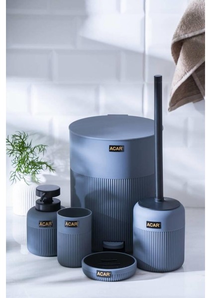 Gri 5 Parça Banyo Seti