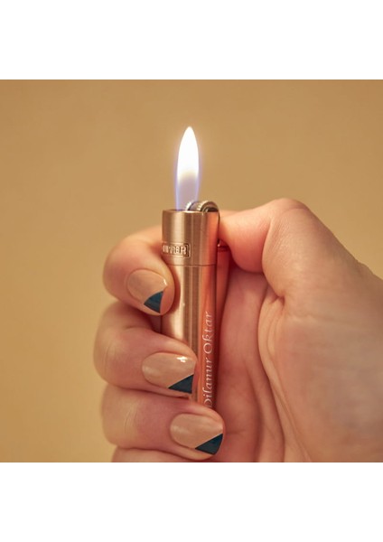 İsme Özel CLİPPER Çakmak Özel Kutulu Rose Gold