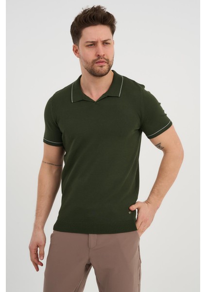 Resort Yaka Triko T-Shirt indirimleri