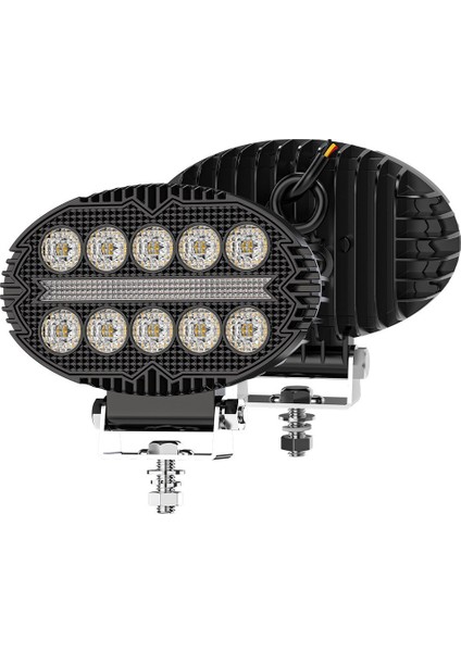 Off Road Sis Farı 5,5 Inç Selamlamalı Çakar Ikaz Gündüz LED 2 Mod Projektör Çalışma Lambası 12/24 V fiyatları