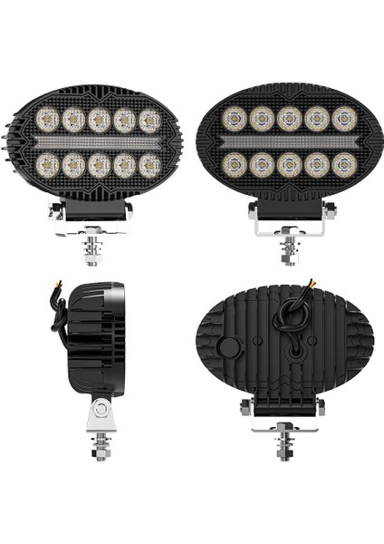 Off Road Sis Farı 5,5 Inç Selamlamalı Çakar Ikaz Gündüz LED 2 Mod Projektör Çalışma Lambası 12/24 V fırsatları