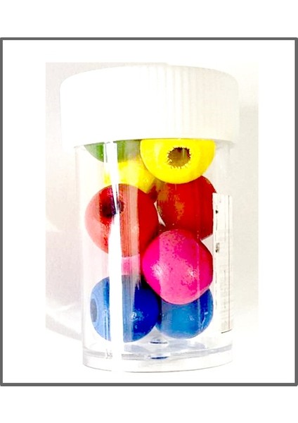 Misyon Ahşap Boncuk 15 mm 3 Kutu